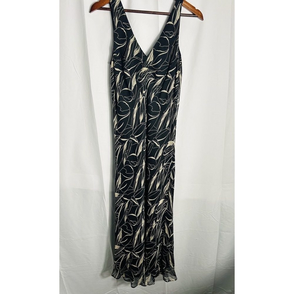 Vintage 90s‎ Maxi Slip Dress Sheer Silk Womens 12 Whimsigoth Witchy Fairy Grunge